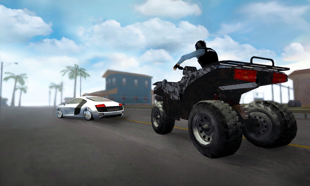 Screenshot of Police Quad Chase Simulator 3D