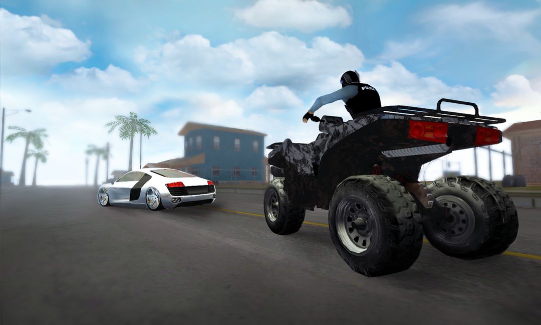 Police Quad Chase Simulator 3D 게임 스크린 샷