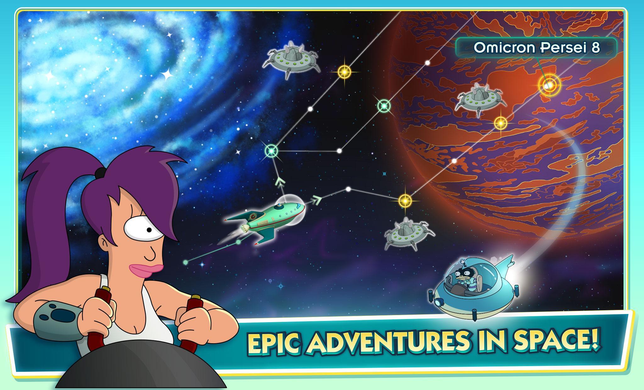 Futurama: Worlds of Tomorrow 遊戲截圖