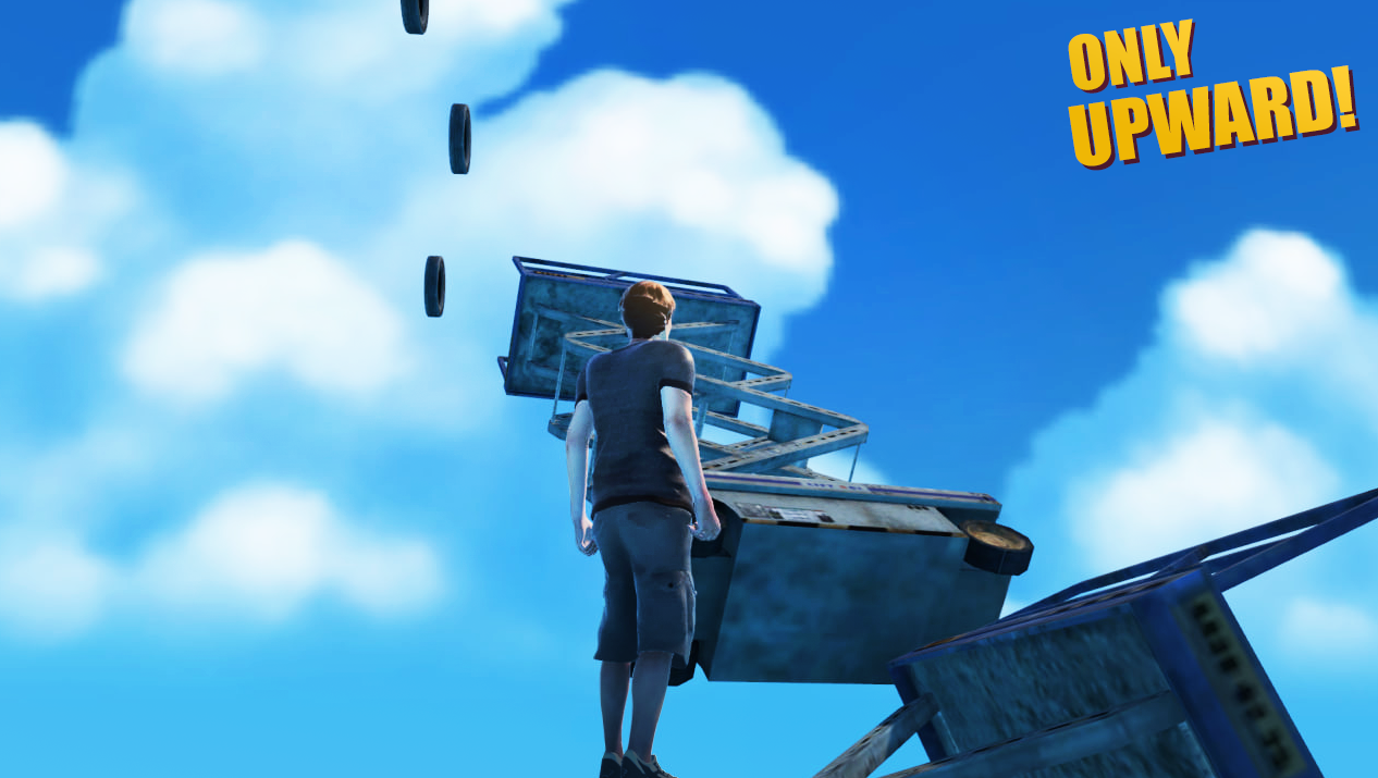 Only Up! 3D Parkour Upward Game Screenshot