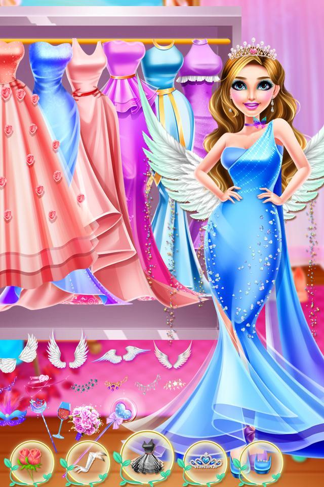 Cuplikan Layar Game Evening Dress Design