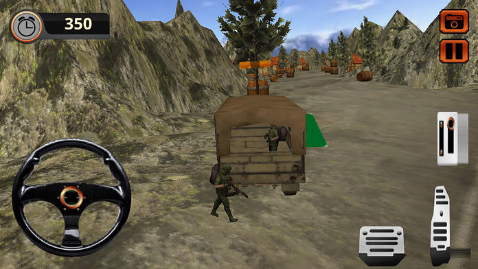 Mountains Army Cargo Truck Transporter Pro 게임 스크린 샷