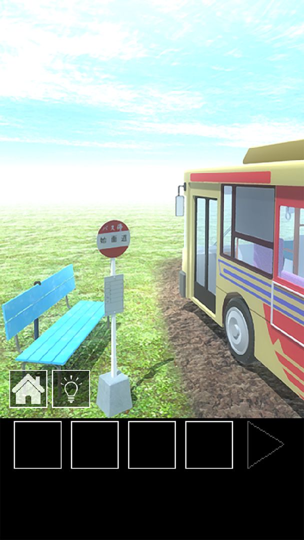 脱出ゲーム　バス停のある道 ภาพหน้าจอเกม