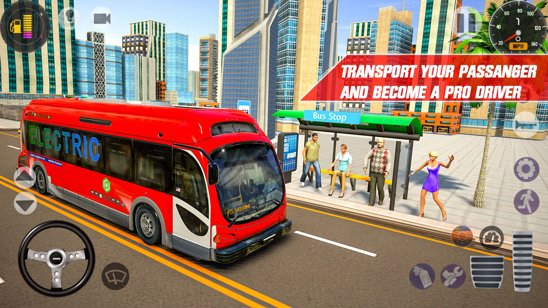 New City Coach Bus Simulator Game - Bus Games 2021 ภาพหน้าจอเกม