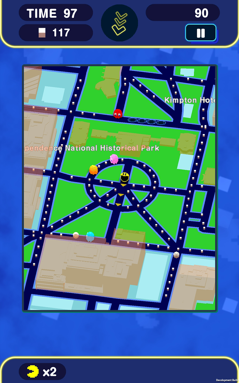 Cuplikan Layar Game PAC-MAN GEO