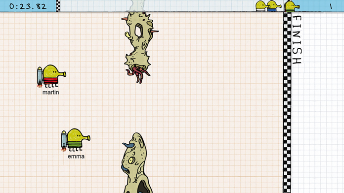 Doodle Jump Race Game Screenshot