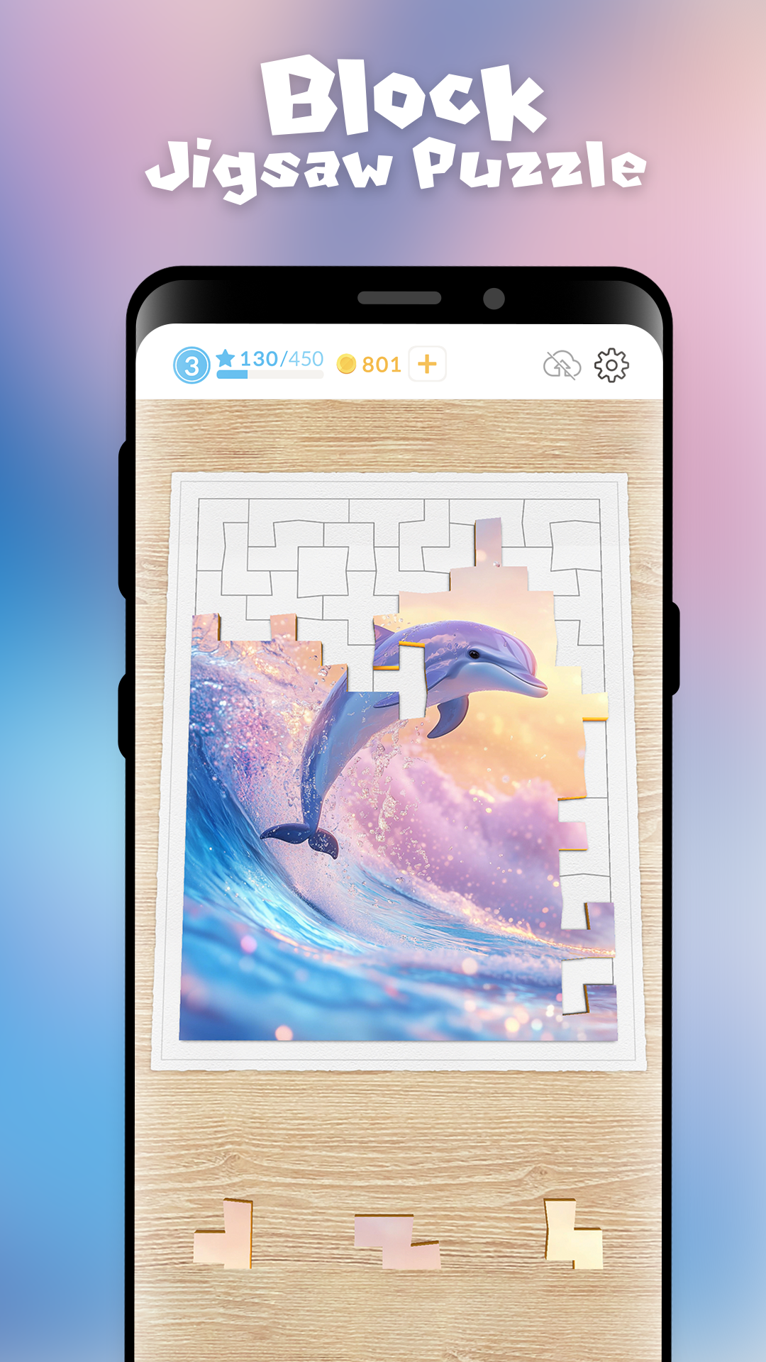 Antistress Block Jigsaw Puzzle Game Screenshot