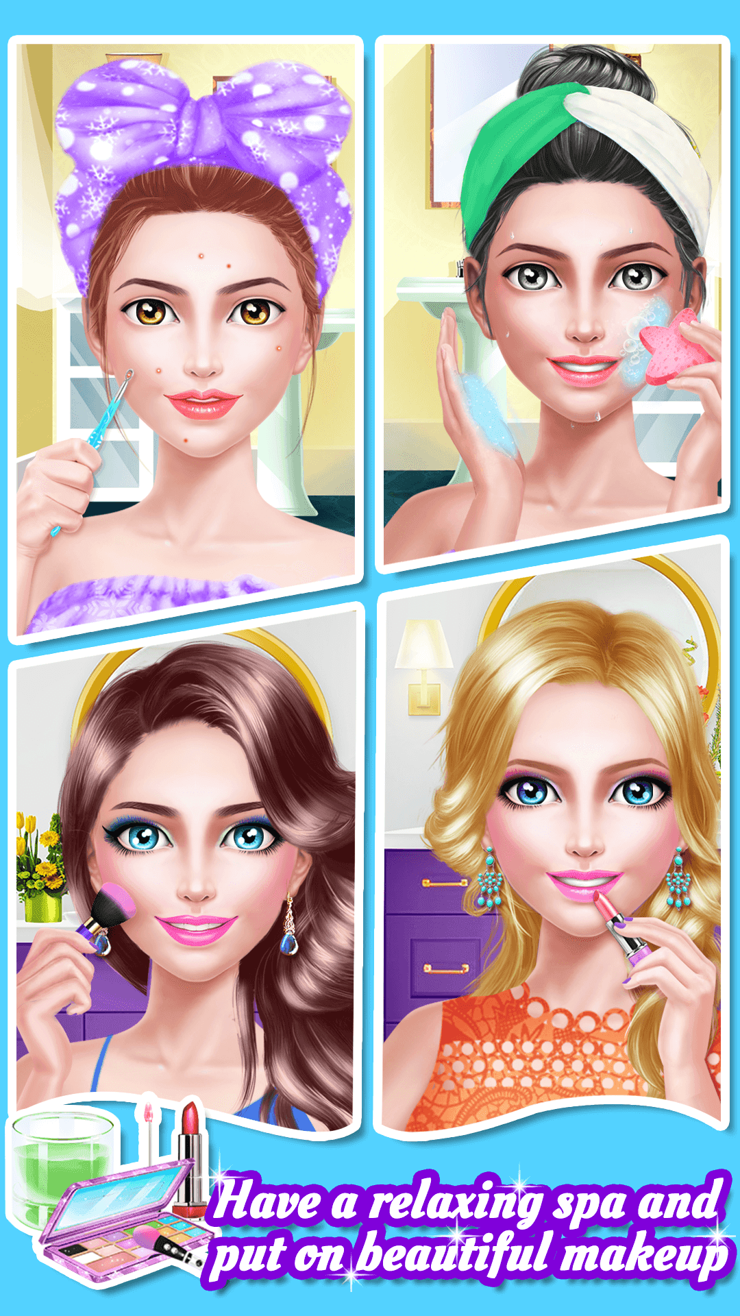 Mommy & Girl Family Fun Salon Game Screenshot