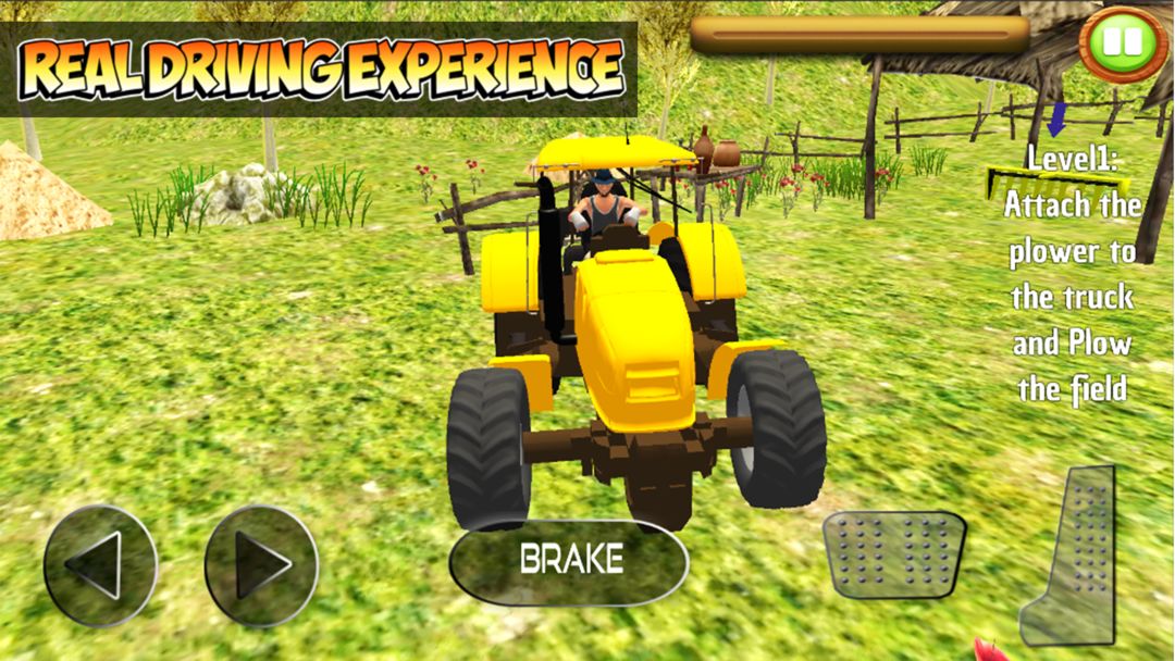 Screenshot of Village Farming: Tractor Game