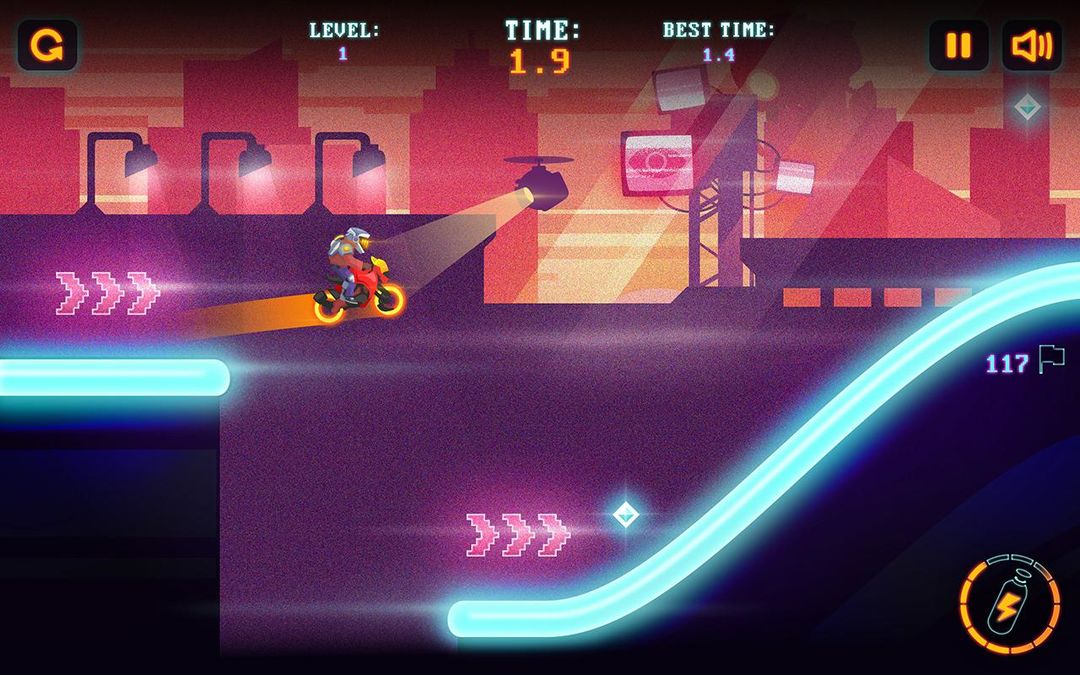 Screenshot of Neon Motocross
