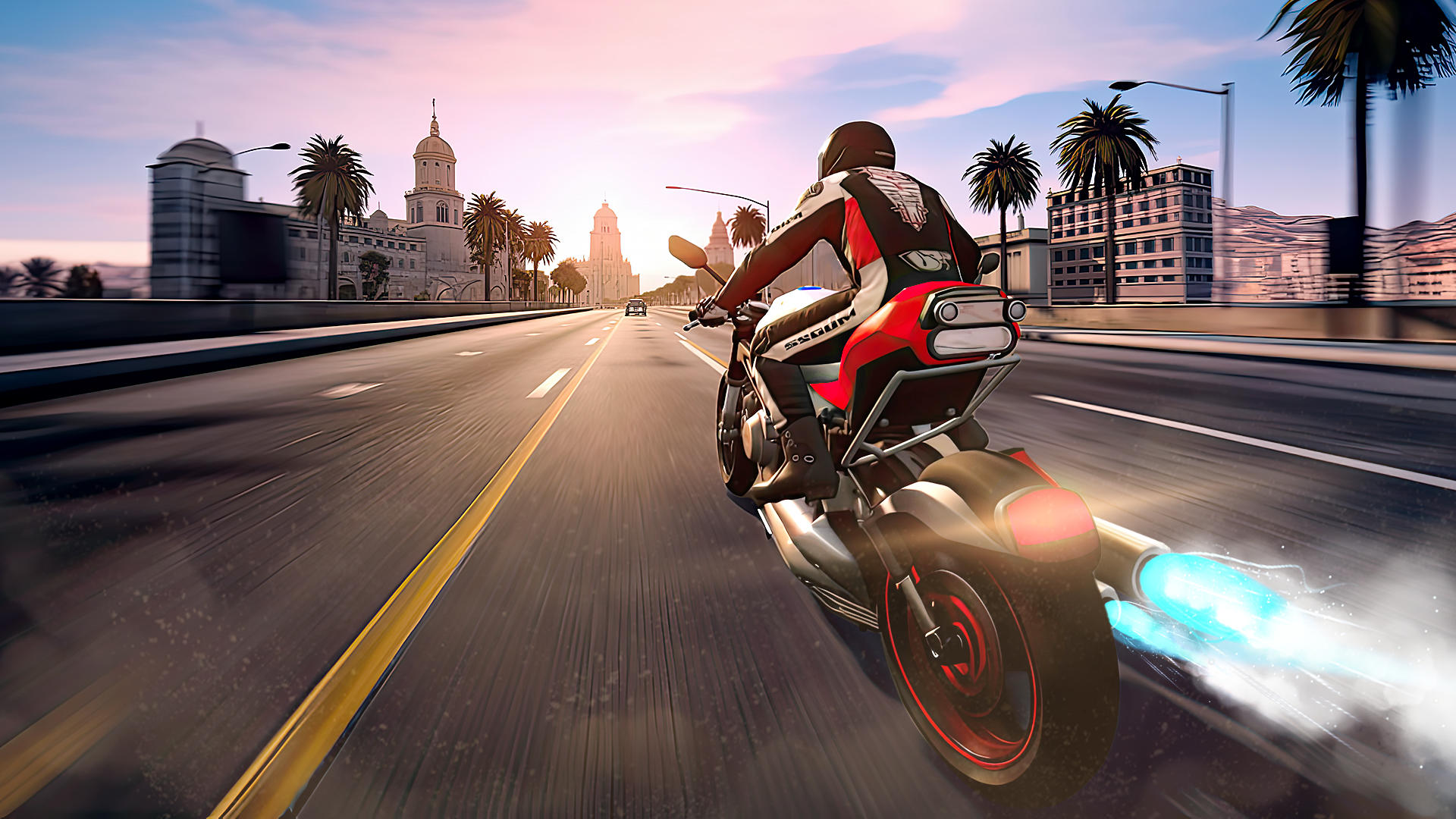 Cuplikan Layar Game Traffic Bike Driving Simulator