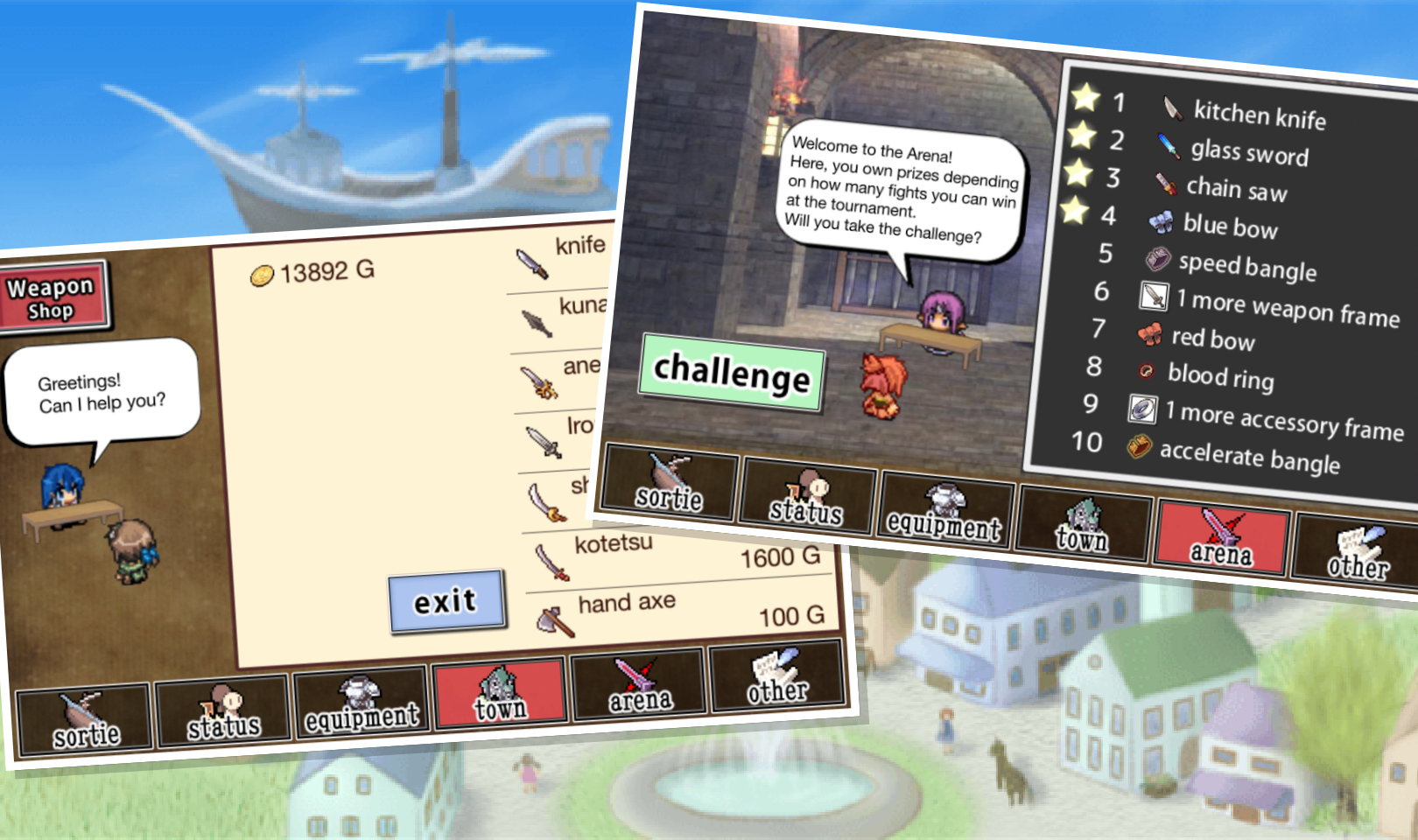 Weapons throwing RPG ภาพหน้าจอเกม