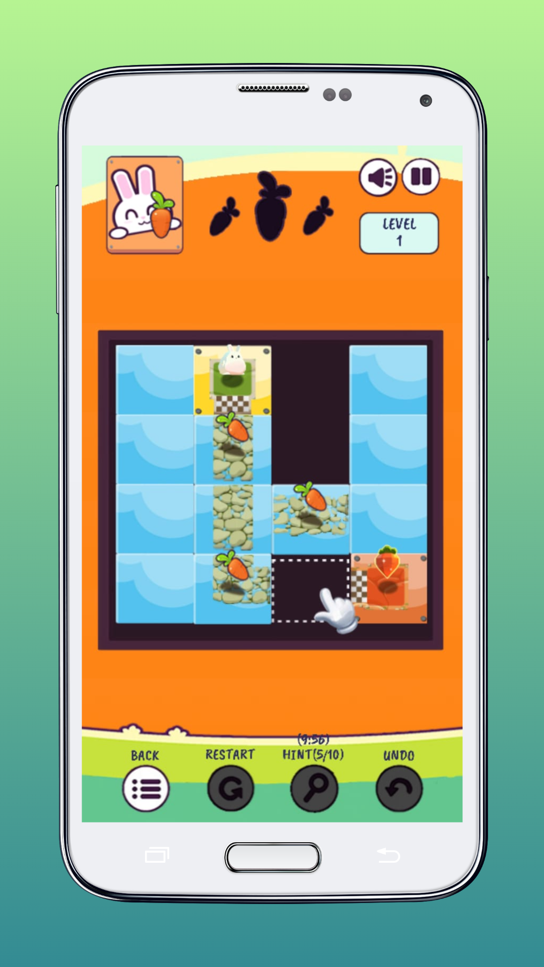 Bunny Sliding Puzzle Game Screenshot