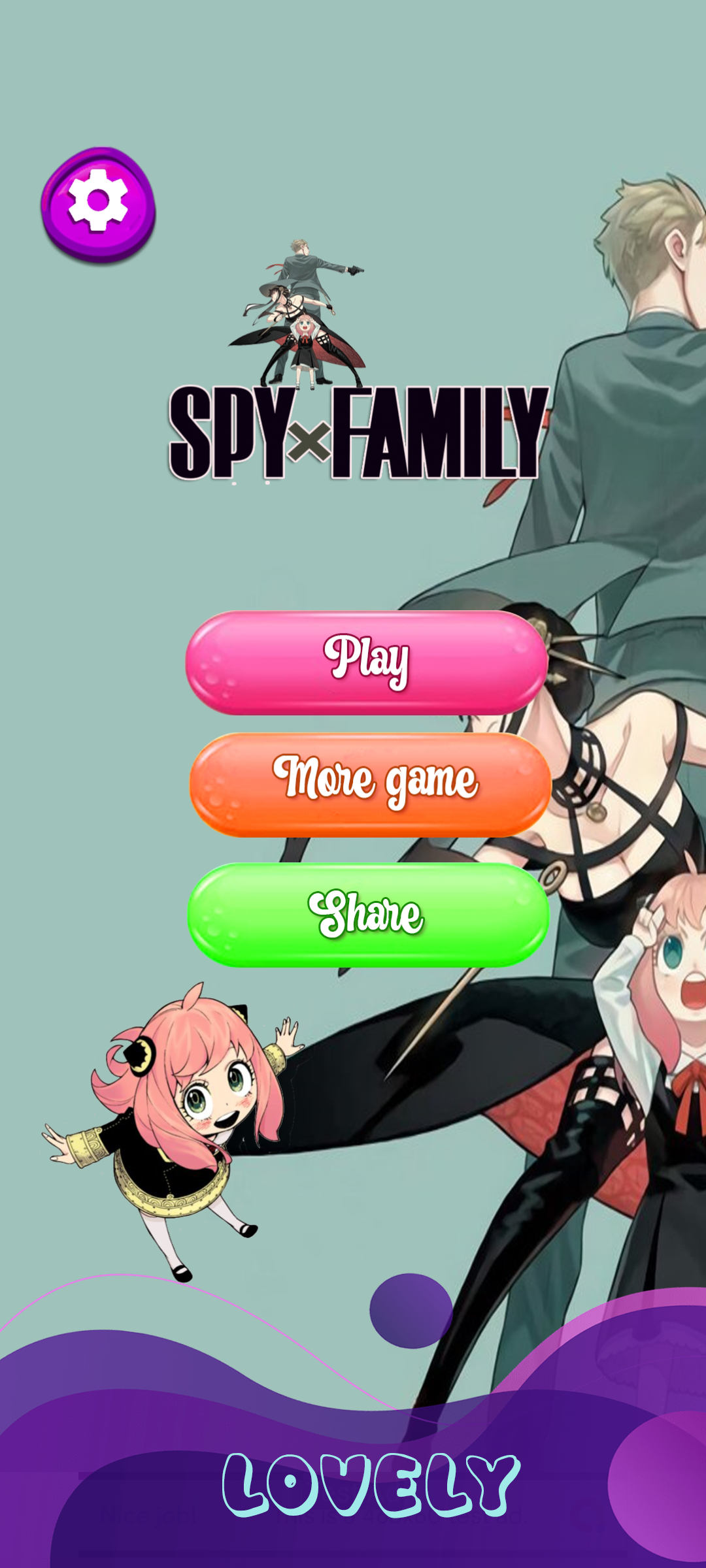 Spy x Family Tile Match Game Screenshot