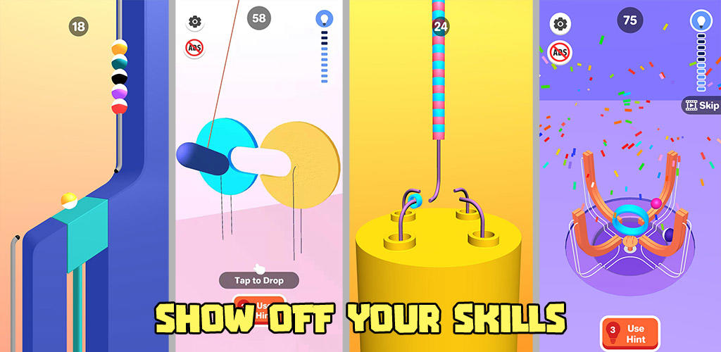 Screenshot van de Luckywave app interface