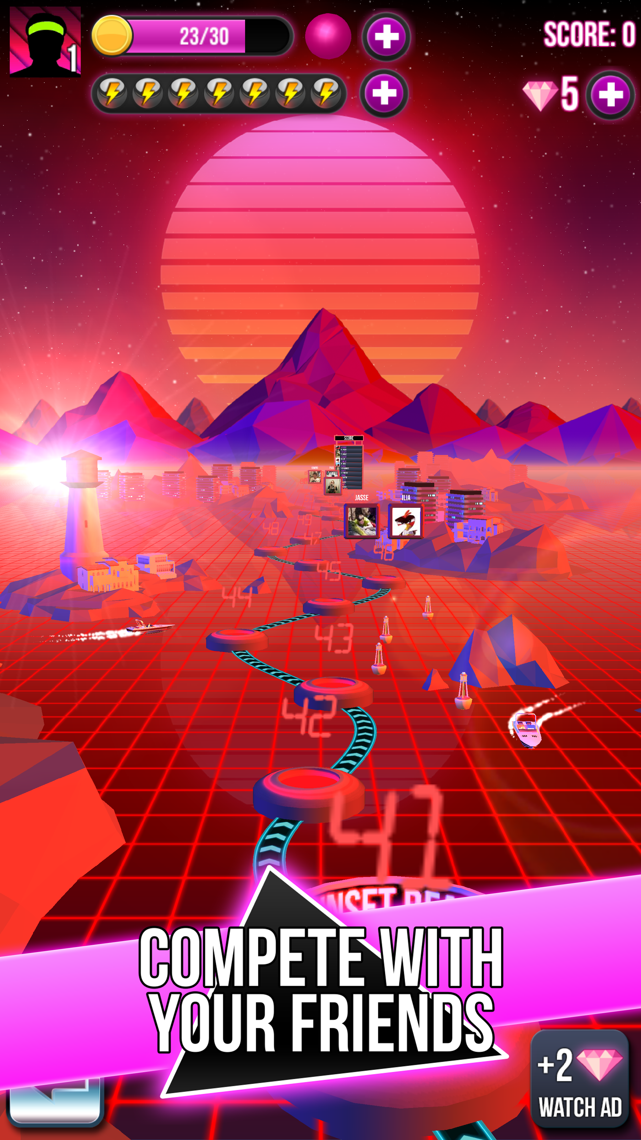 Retro Shot Pinball Puzzle Game Game Screenshot