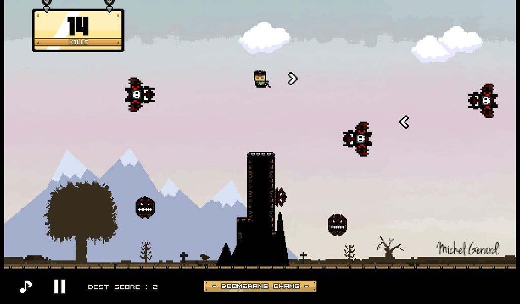Cuplikan Layar Game Boomerang Chang