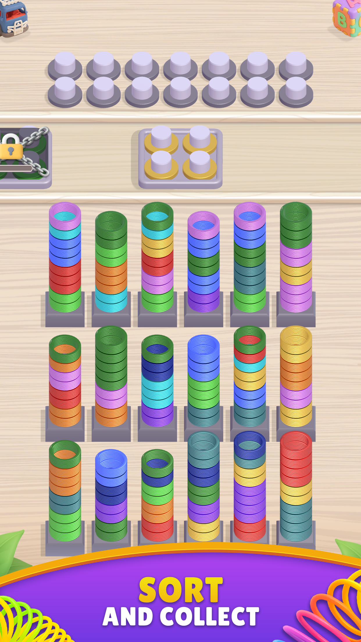 Slinky Sort Game Screenshot