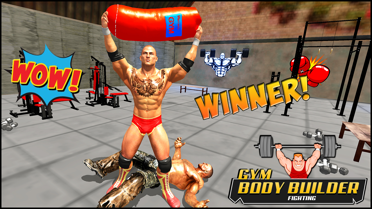 Screenshot 1 of Gym BodyBuilders Trò chơi chiến đấu: giả lập chiến đấu 1.0.1