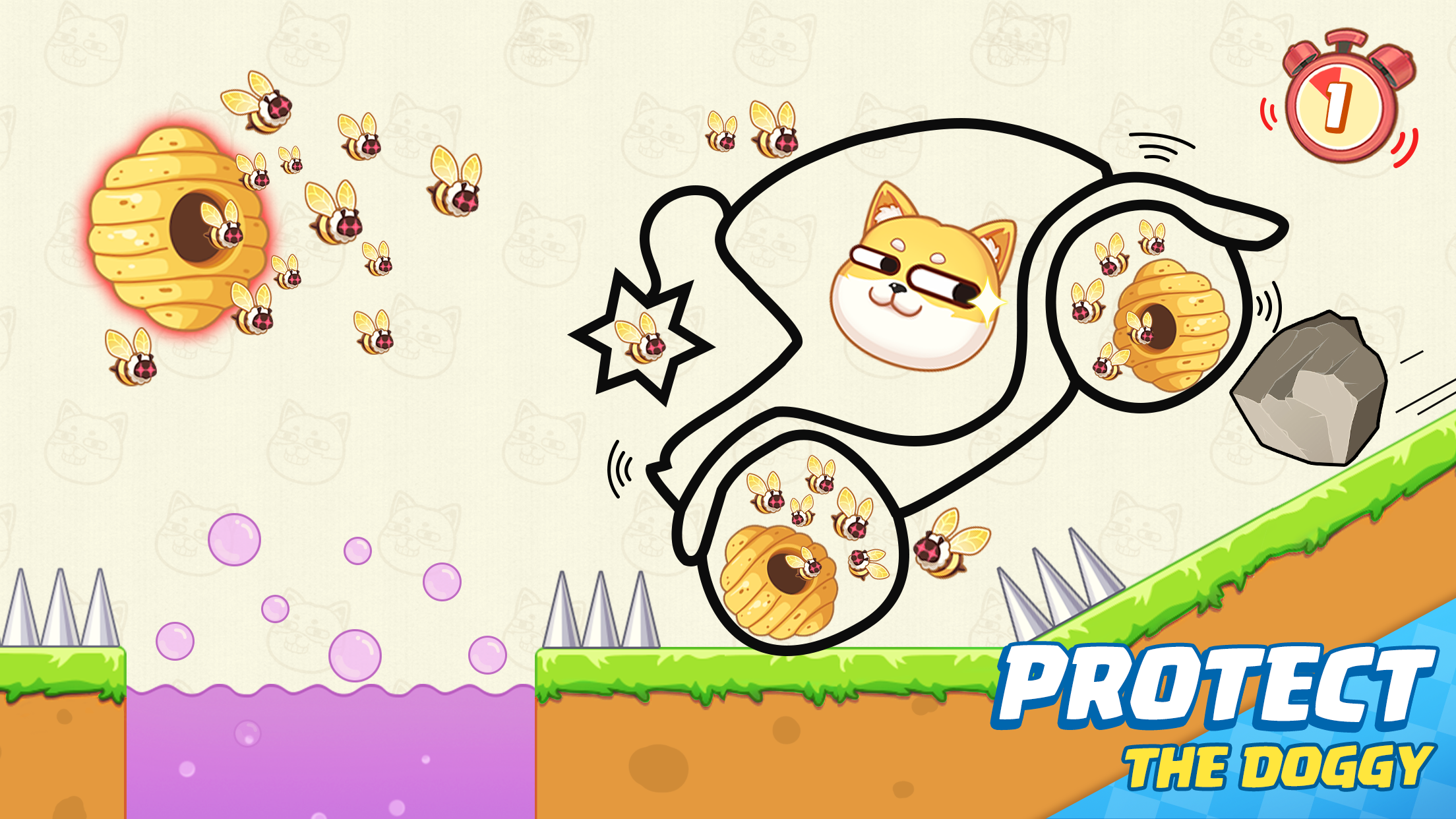 Girls X Battle 2: Save the Dog Game Screenshot