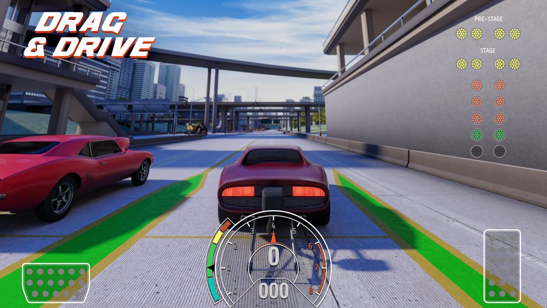 Screenshot of Drag Clash Pro: HotRod Racing