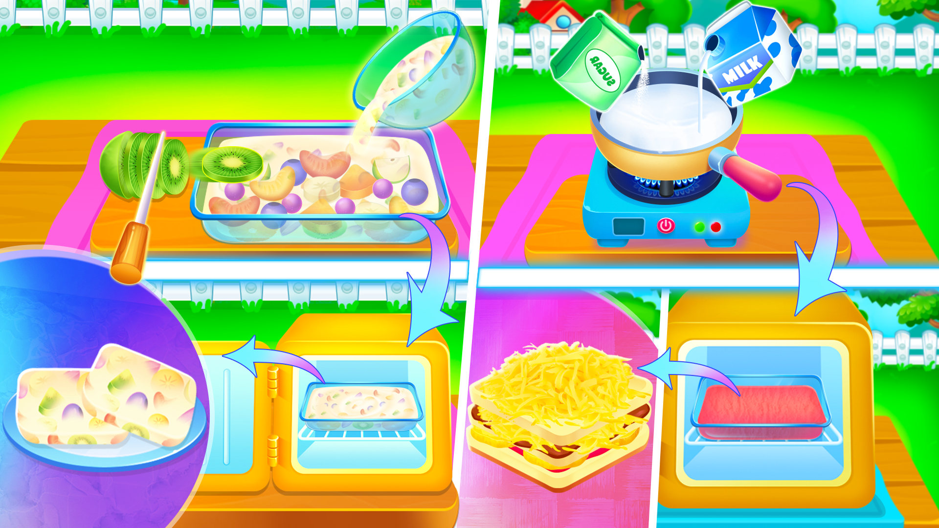 Ice cream candy maker recipe Game Screenshot