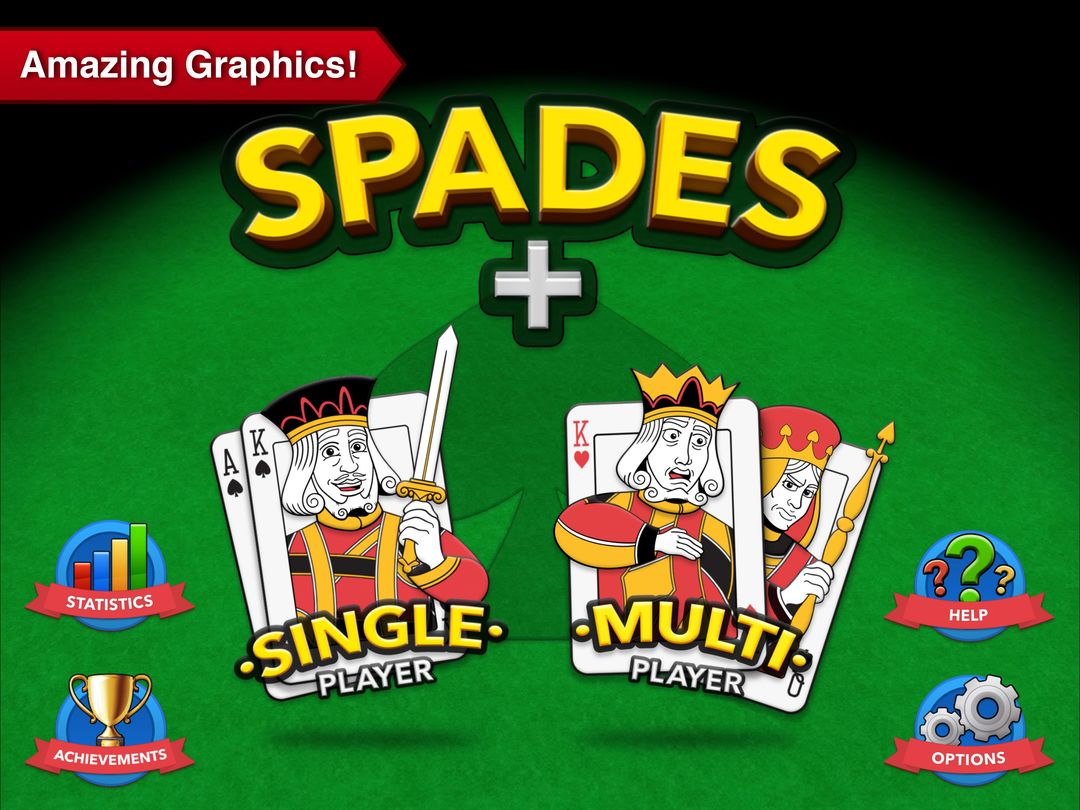 Screenshot of Spades + Card Game Online