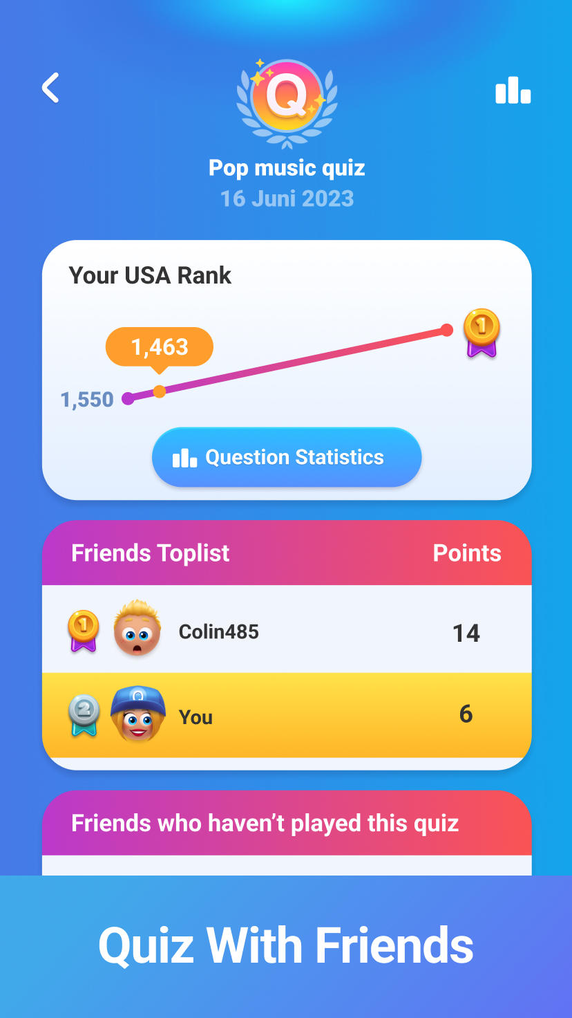 QuizDuel! Quiz & Trivia Game Game Screenshot