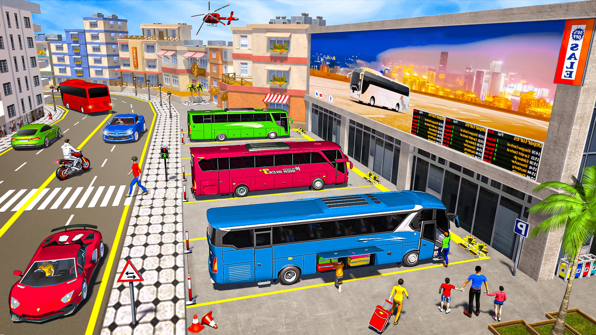 Bus Driving Simulator Bus Game 게임 스크린 샷