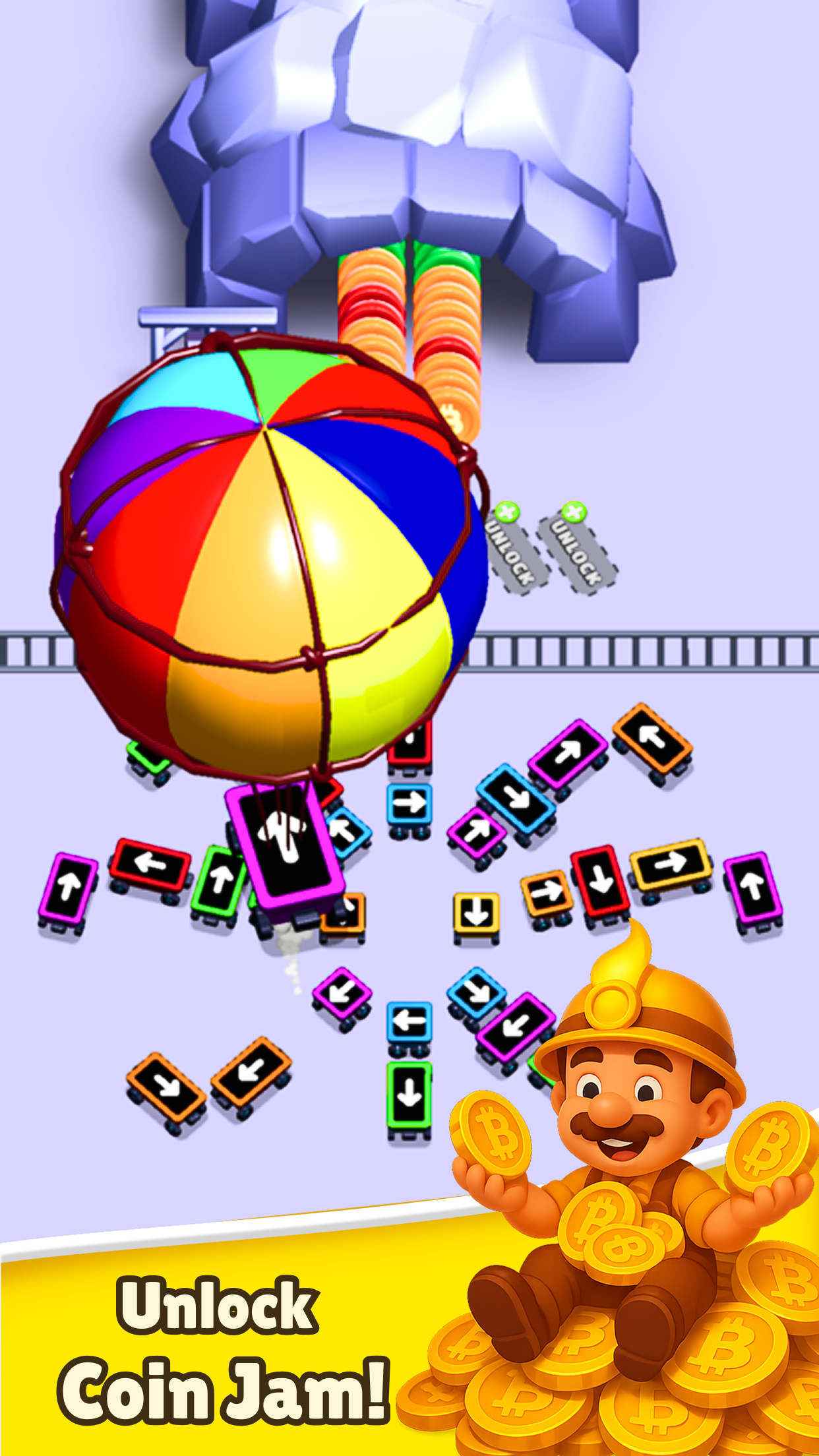 Bitcoin Sort Frenzy Game Screenshot