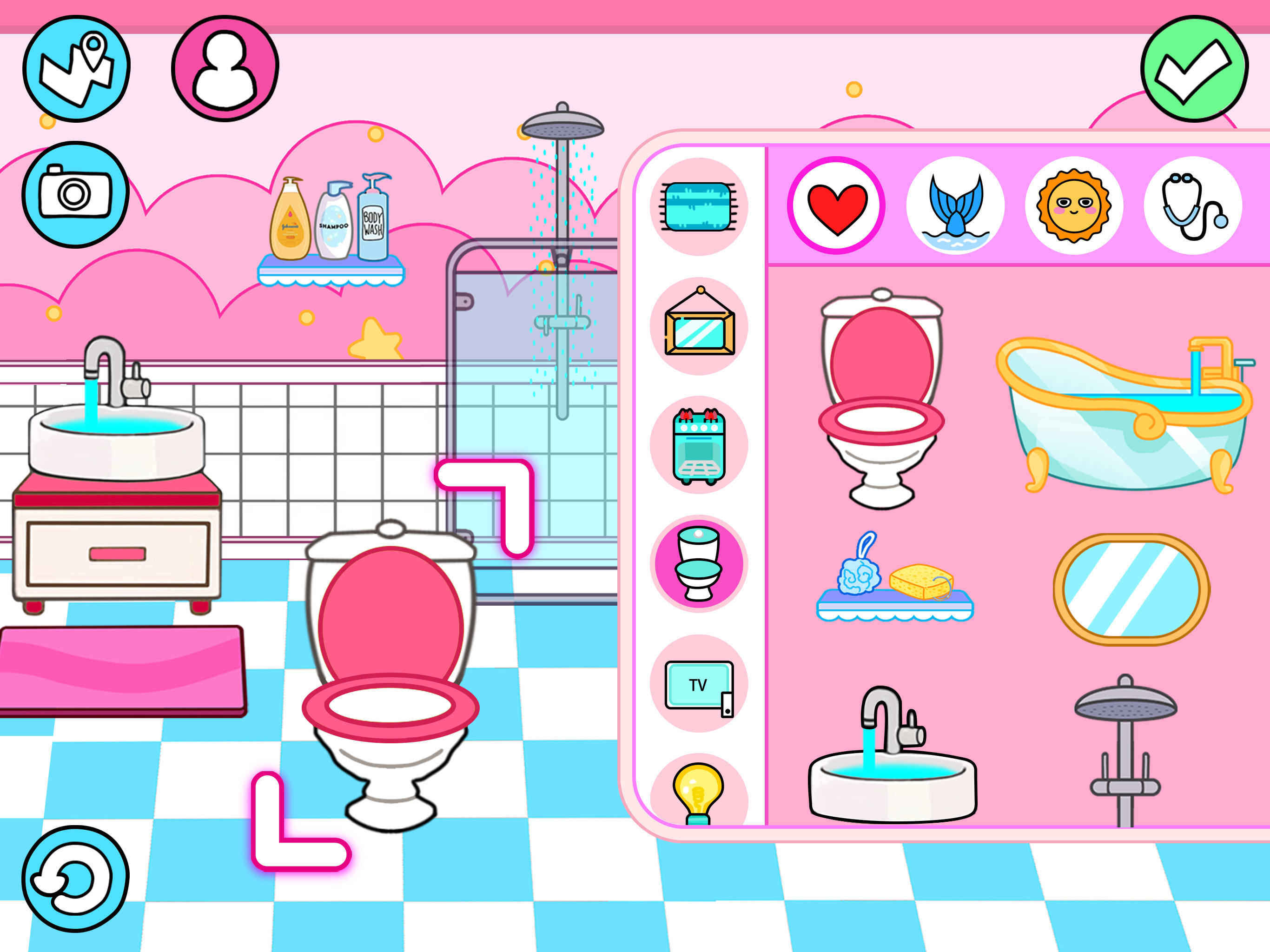 Screenshot of Princess Town Decorating Games