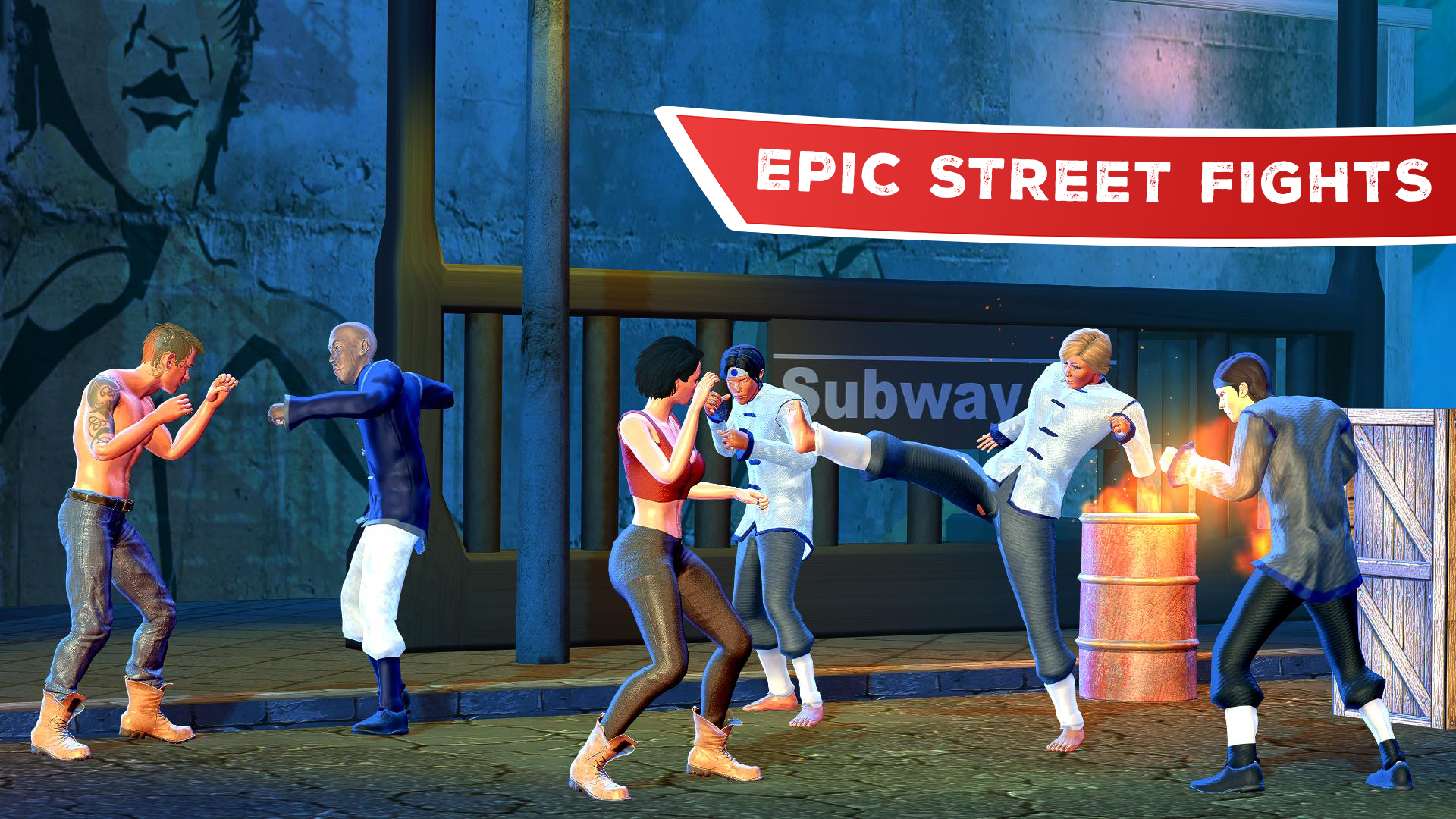 Revenge of Akuras City Fighter Game Screenshot
