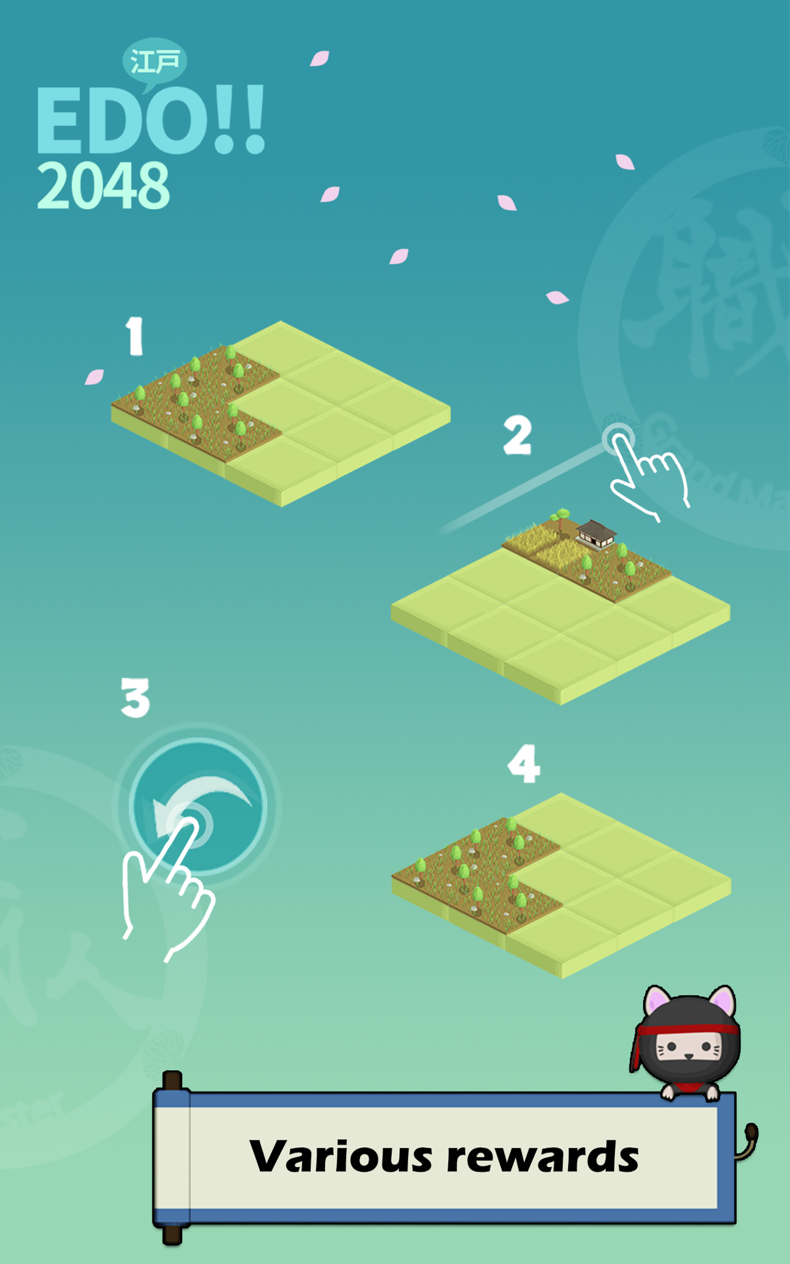 2048 퀘스트 에이지 오브 에도 시티: 킹 오브 닌자 게임 스크린샷