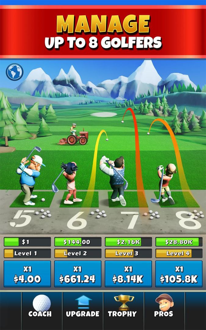 Screenshot of Idle Golf Tycoon