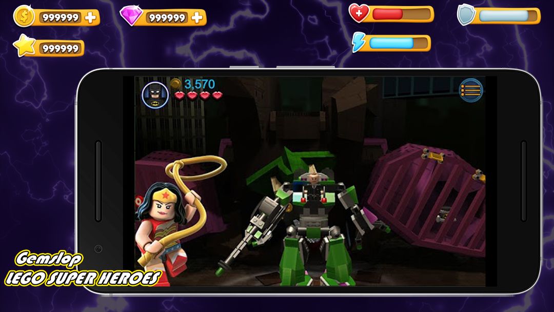 Gemslop LEGO Super-Bat Battle screenshot game