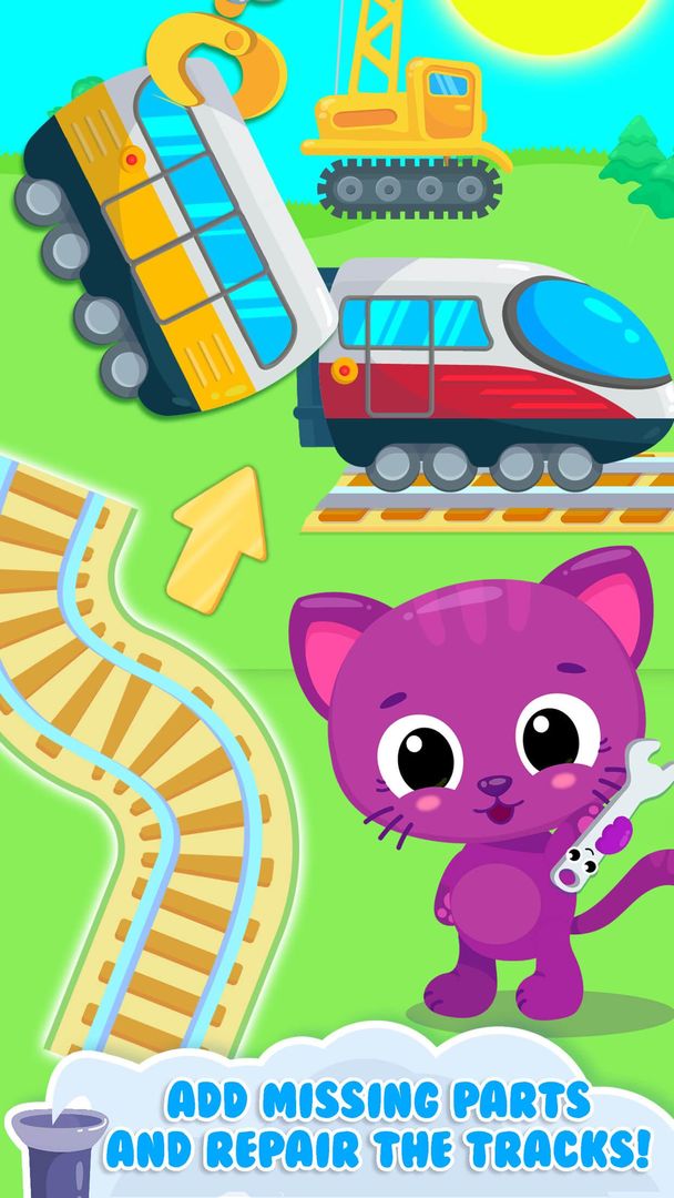 Cute & Tiny Trains - Choo Choo! Fun Game for Kids 게임 스크린 샷