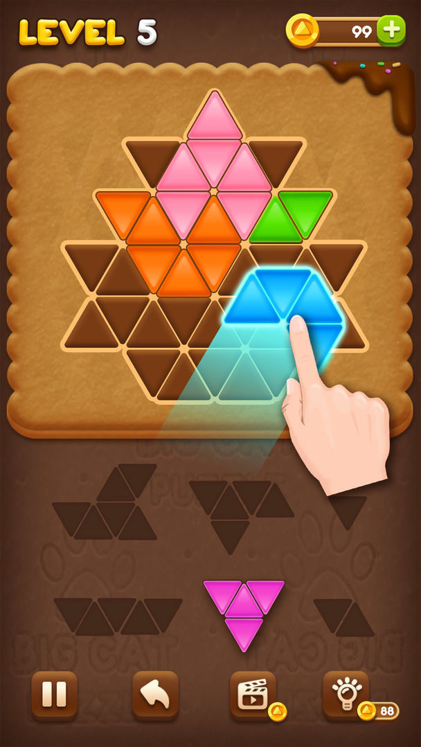 Block Puzzle: Cookie（测试版） 게임 스크린 샷