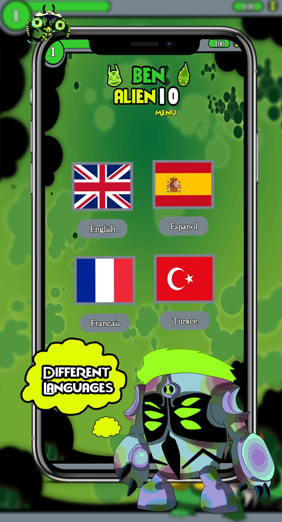 Screenshot of Ben Alien 10 Quiz