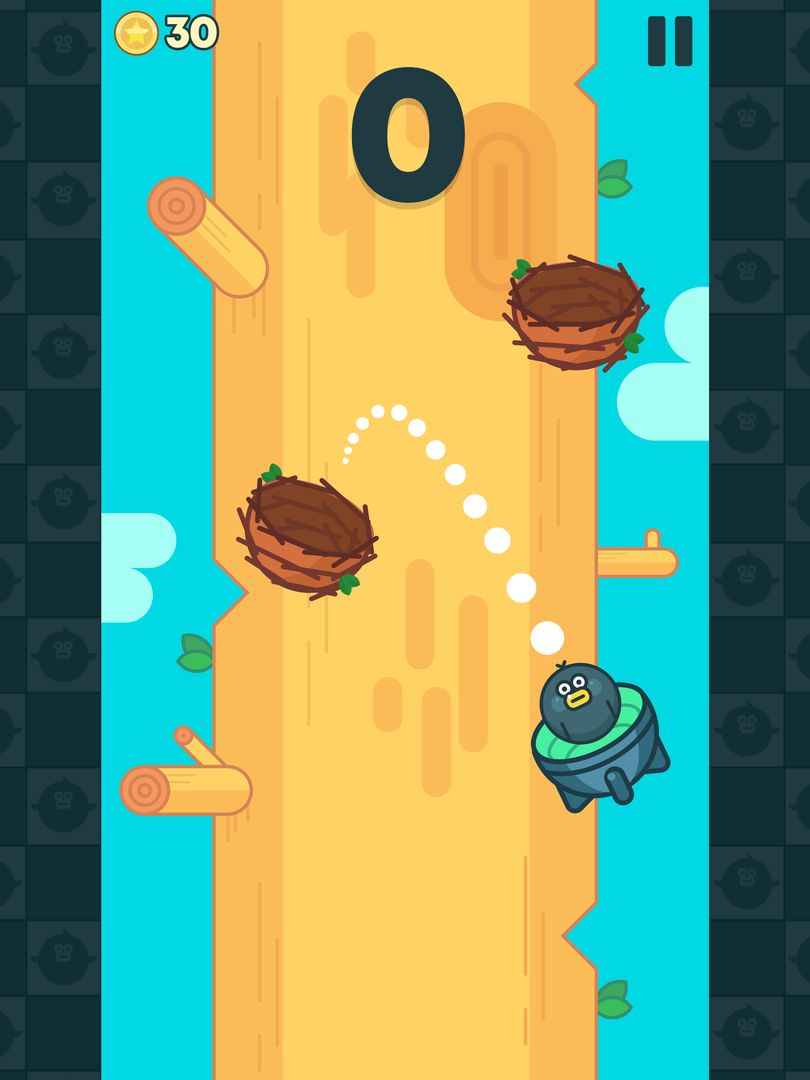 Screenshot of Jumping Bird–Angry Rocket Birdie