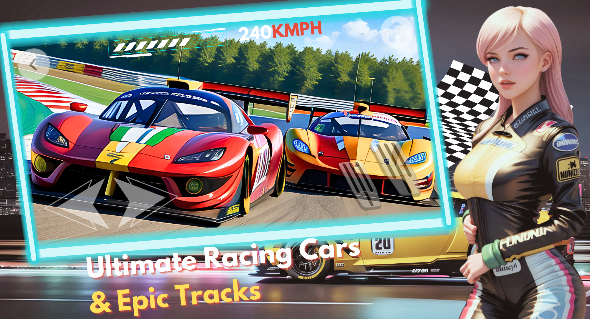 Screenshot 1 of Echtes Auto Spiel: Autorennen 1.2