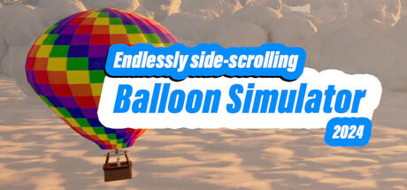 Banner of Endlessly side-scrolling Balloon Simulator 2024 