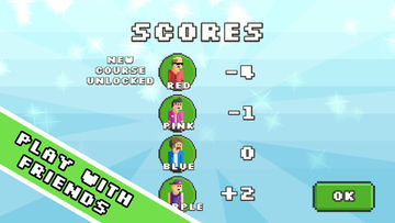 Pixel Disc Golf Game Screenshot