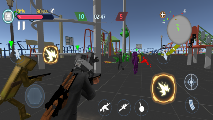Screenshot 1 of Pertempuran Ski Bop : Taman Permainan 3D 