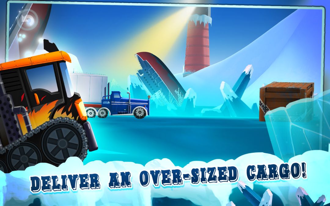 Screenshot of Truck Driving Race 2: Ice Road