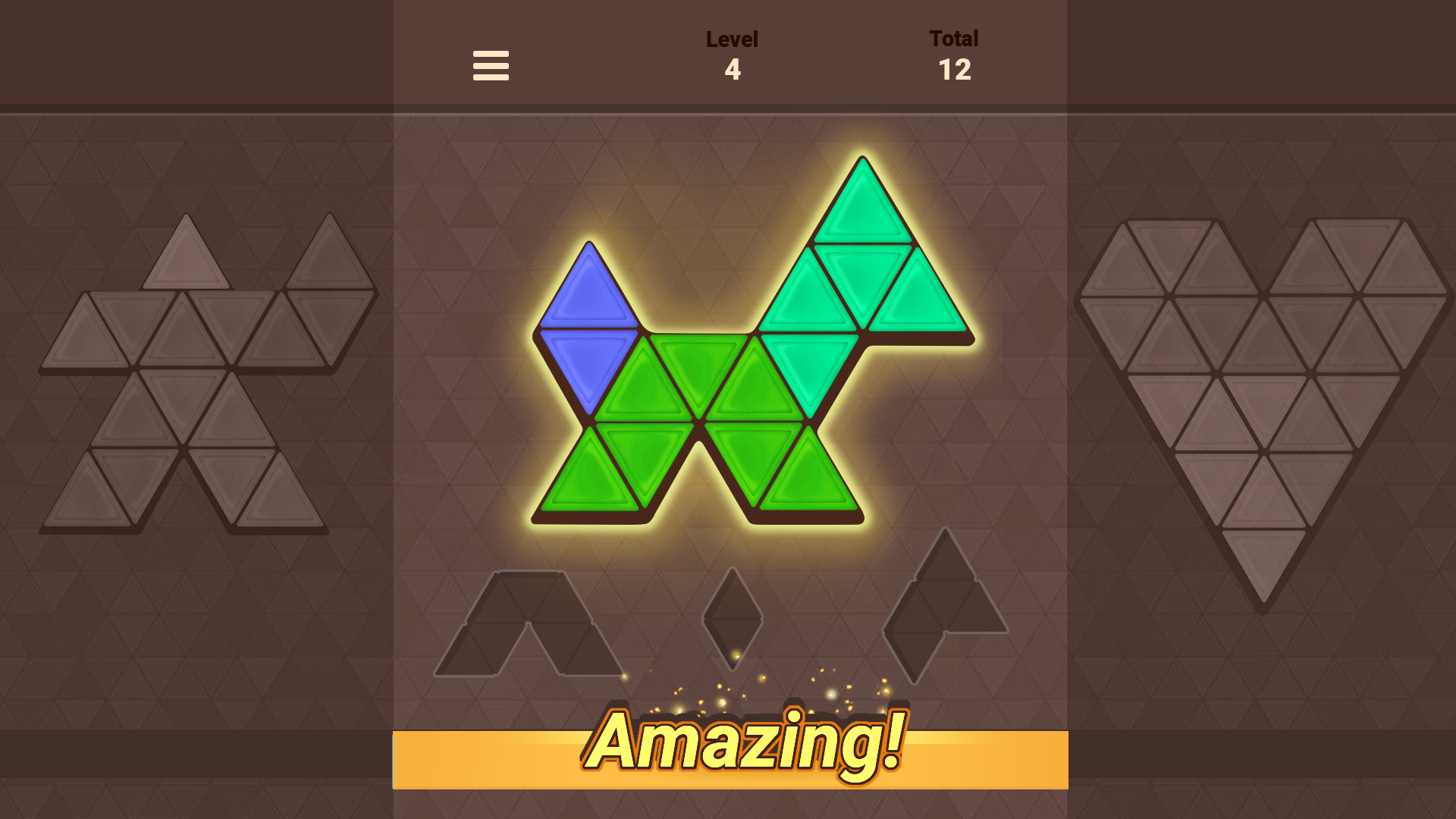 Triangle Tangram Game Screenshot