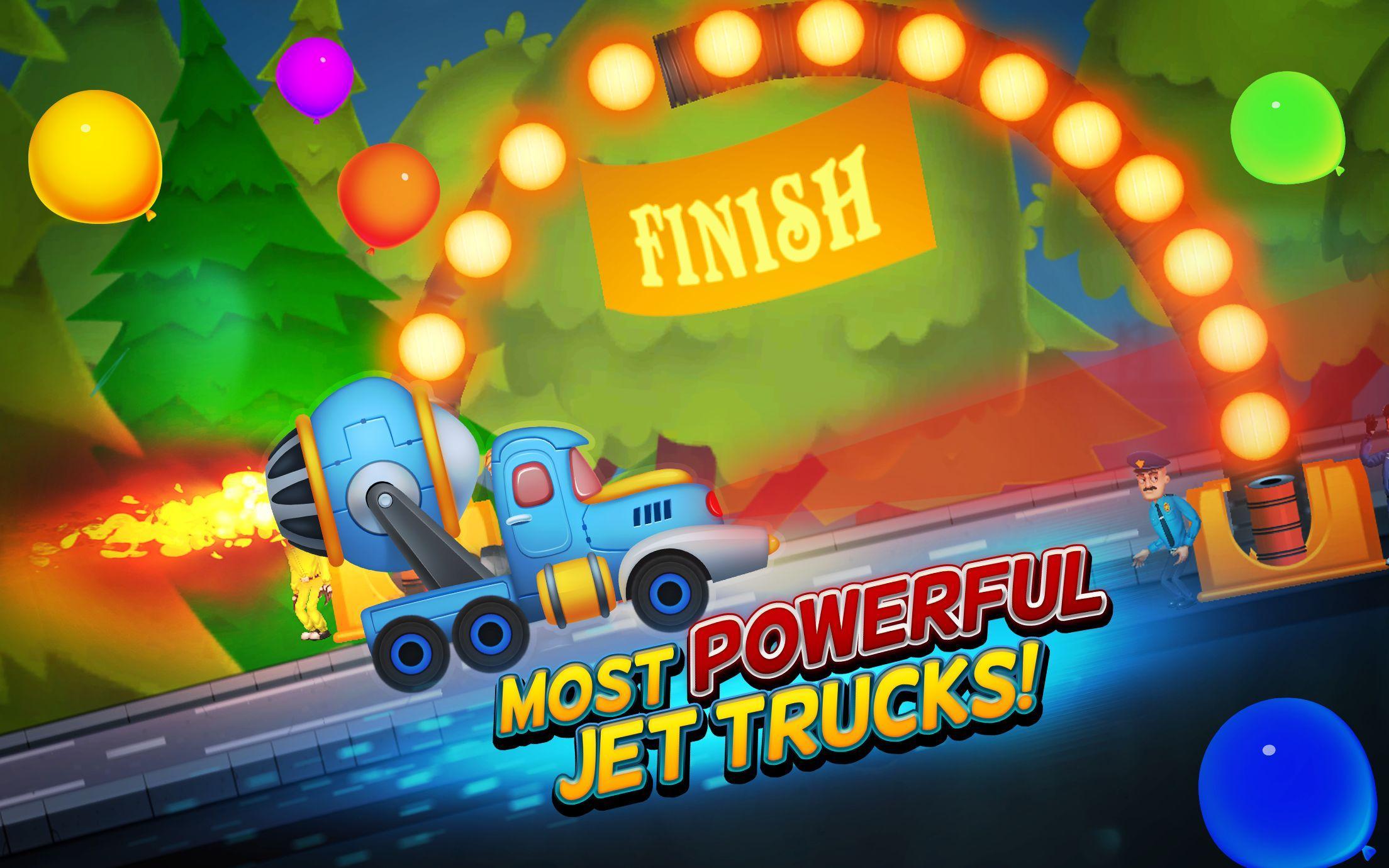 Jet Truck Racing: City Drag Championship Game Screenshot
