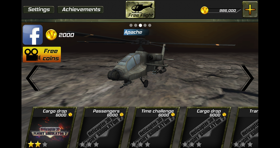 Скриншот игры Helicopter 3D flight sim 2