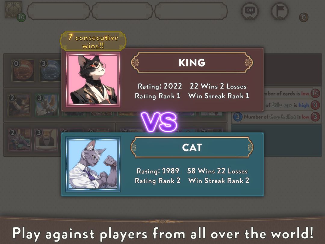 Screenshot of Dollar King: Battle Cat Decks