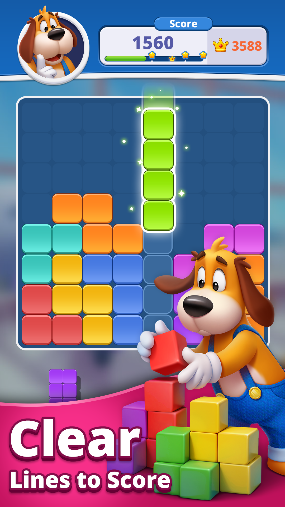 Blocky’s Trip - Block Puzzle ภาพหน้าจอเกม