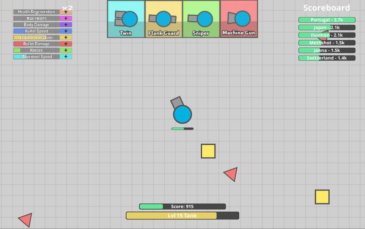 Screenshot 1 of Diep io - Tanks io Online 1.0.10